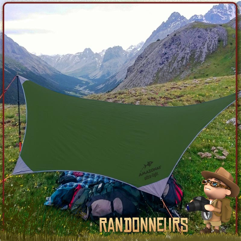 Tarp ultra léger Traveller Amazonas bivouac jungle randonnée bushcraft