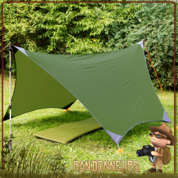 Tarp bushcraft ultra léger Traveller Amazonas pour randonner minimaliste