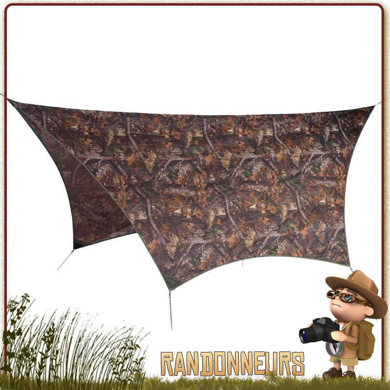 Bache Tarp bivouac militaire camouflage armee grande taille bushcraft