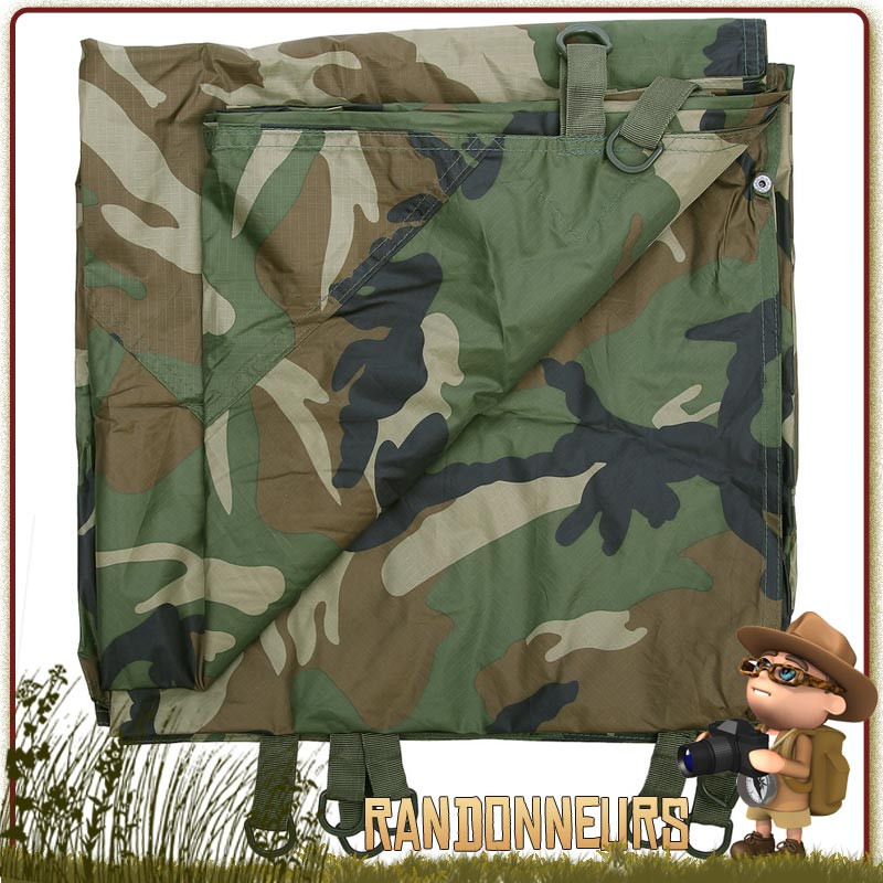 Bâche militaire Tarp operation-camou 3 x 3 m - Achat vente pas