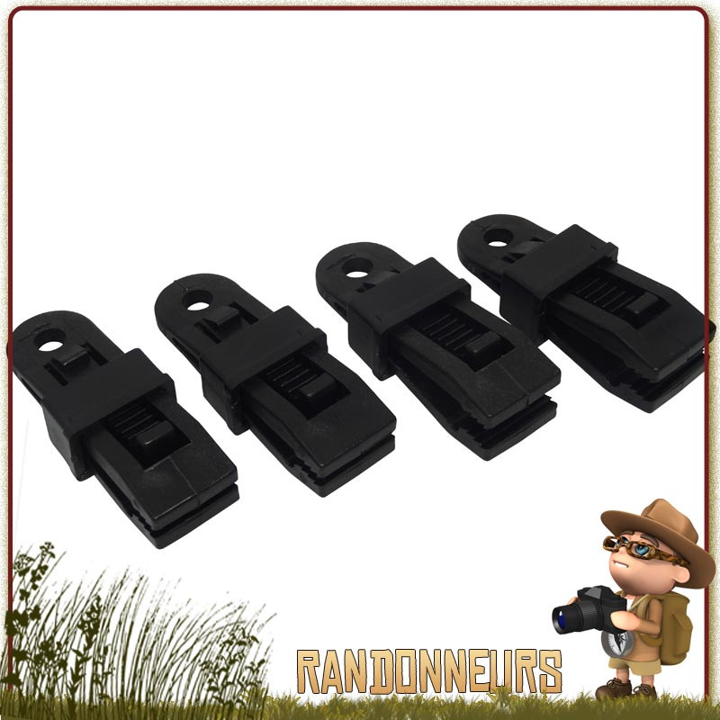 Gmili 24 Pcs Clip de Tente Bâche avec 12x Pince pour bache et 12x Tendeur  Corde Elastique, Pince a oeillet pour bache Camping Accessoires pour  Tentes, bache Piscine, Bâches, Auvents, Gazebos Tente 