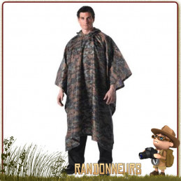 Poncho tarp militaire camouflage pour montage tarp étanche en bivouac bushcraft survie nature