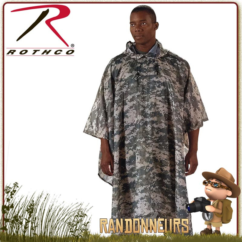 Poncho tarp militaire camouflage pour montage tarp étanche en bivouac bushcraft survie nature