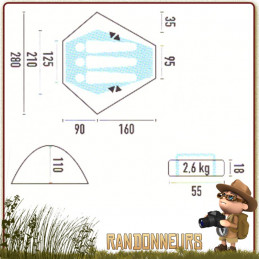 tente DOLOMITE 3 Jamet, dome tunnel de camping 3 trois places 3 trois saisons. tente Dolomite jamet de montagne