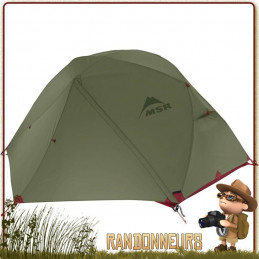 TENTE MSR ELIXIR 2 - Tente de randonnée légère et de camping nomade, pour deux personnes et utilisable sur trois saisons