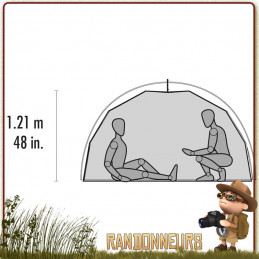 TENTE ELIXIR 4 MSR Verte - Tente de randonnée légère et de camping nomade, pour trois personnes et utilisable sur trois saisons