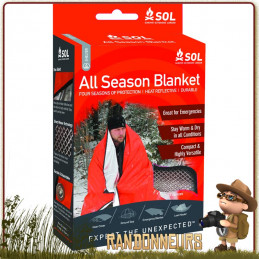 Couverture de survie multi usage All Season Blanket SOL