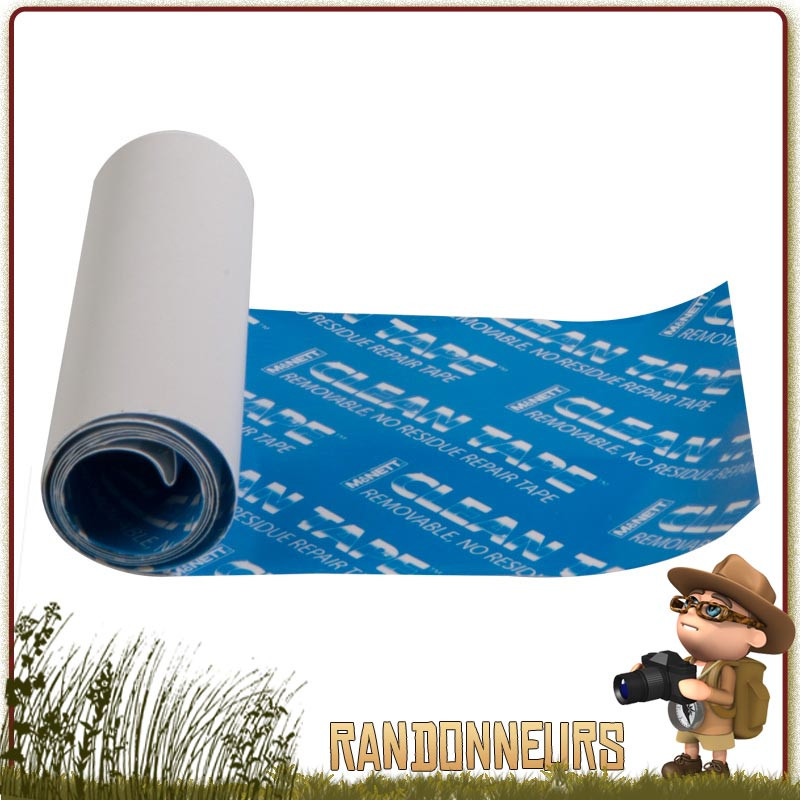 LAOYE Ruban Adhesif pour Réparation Tente 10m x 8cm Ruban Adhésif Transparent Imperméable Rouleau PVC Transparent Etanche pour Tente Auvent Tonnelle Parasol 